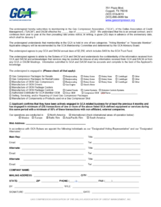 GMA Membership Application